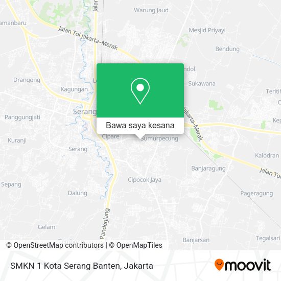 Peta SMKN 1 Kota Serang Banten
