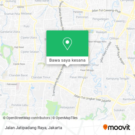 Peta Jalan Jatipadang Raya