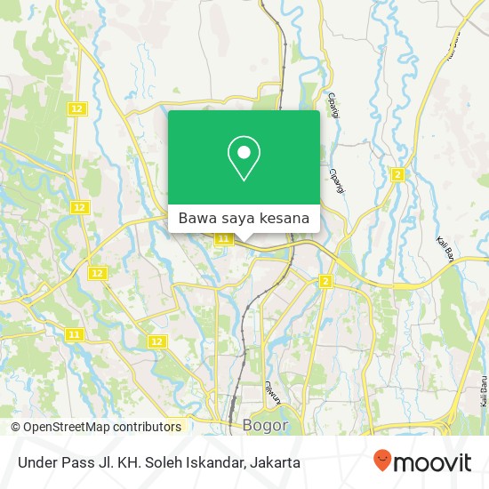 Peta Under Pass Jl. KH. Soleh Iskandar