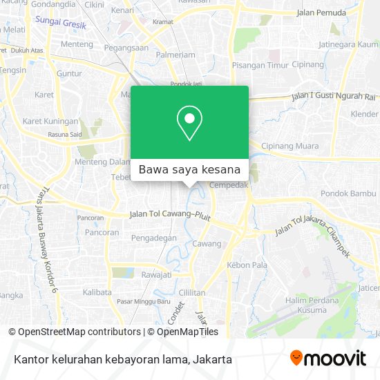 Peta Kantor kelurahan kebayoran lama