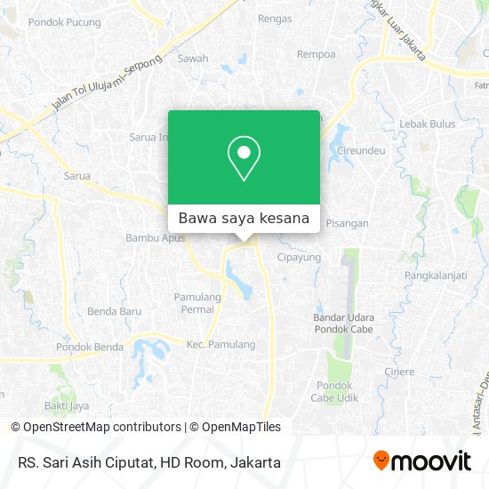 Peta RS. Sari Asih Ciputat, HD Room