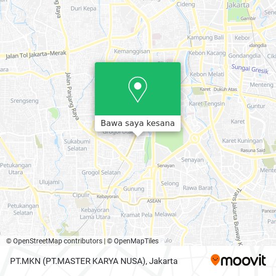 Peta PT.MKN  (PT.MASTER KARYA NUSA)
