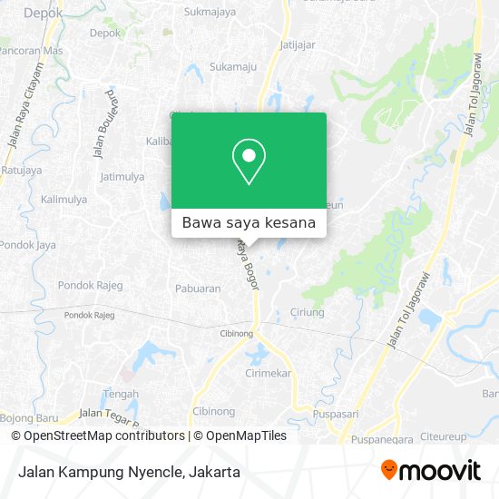 Peta Jalan Kampung Nyencle