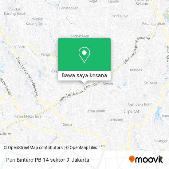 Peta Puri Bintaro PB 14 sektor 9