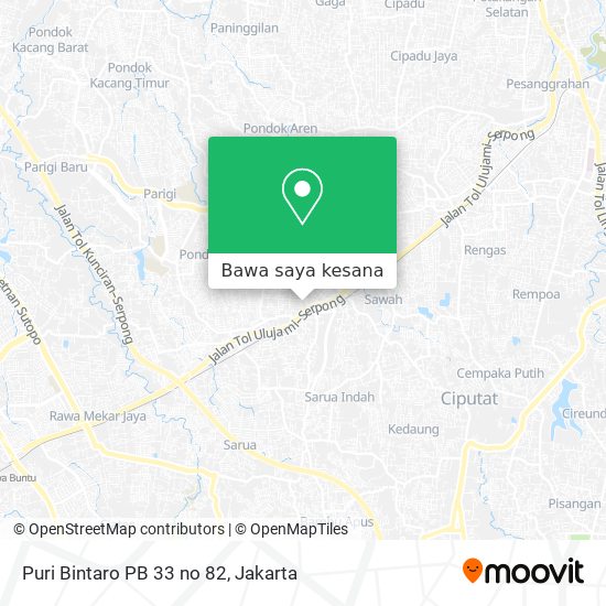 Peta Puri Bintaro PB 33 no 82