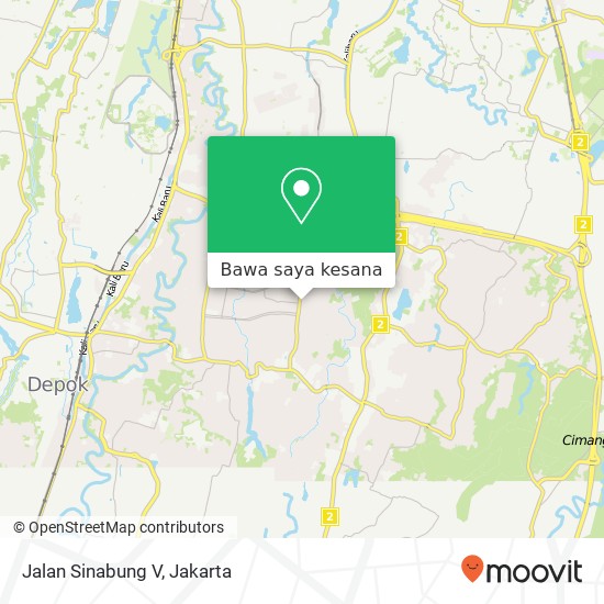 Peta Jalan Sinabung V