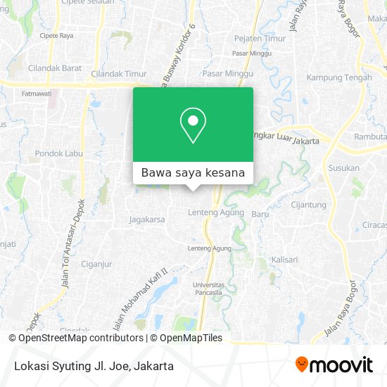 Peta Lokasi Syuting Jl. Joe