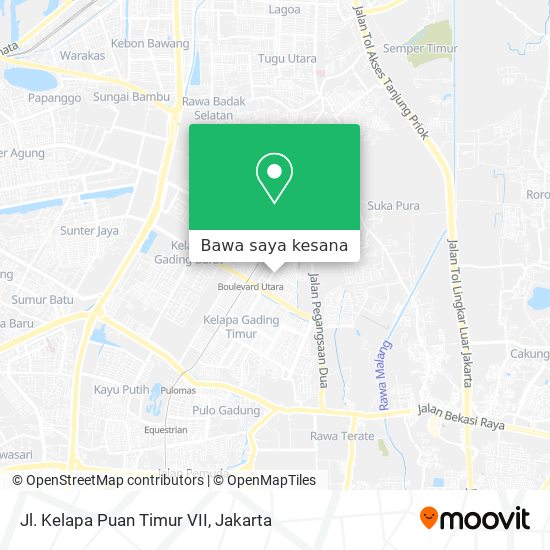 Peta Jl. Kelapa Puan Timur VII