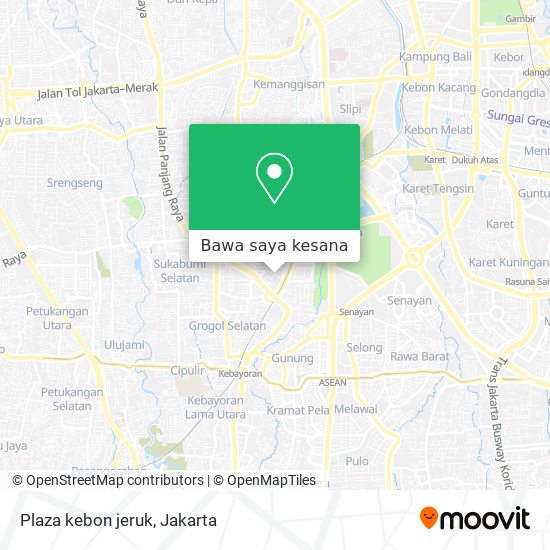 Peta Plaza kebon jeruk