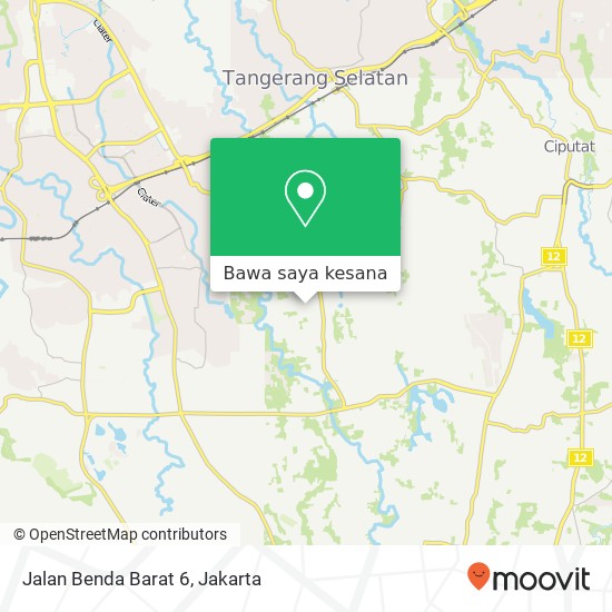 Peta Jalan Benda Barat 6