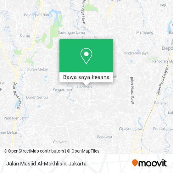 Peta Jalan Masjid Al-Mukhlisin