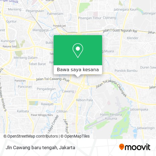 Peta Jln Cawang baru tengah