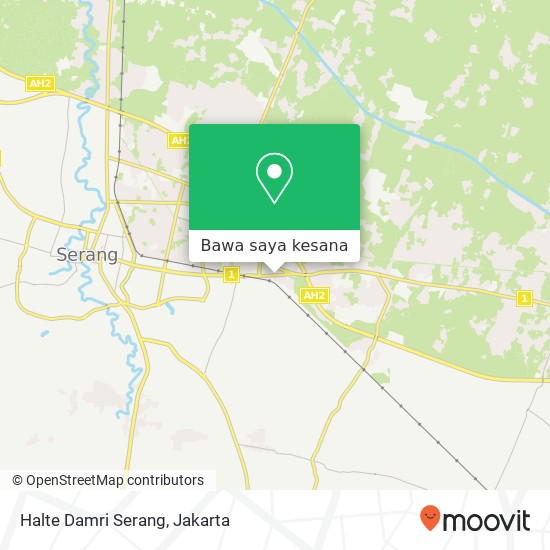 Peta Halte Damri Serang