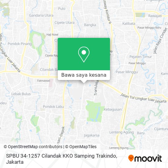 Peta SPBU 34-1257 Cilandak KKO Samping Trakindo