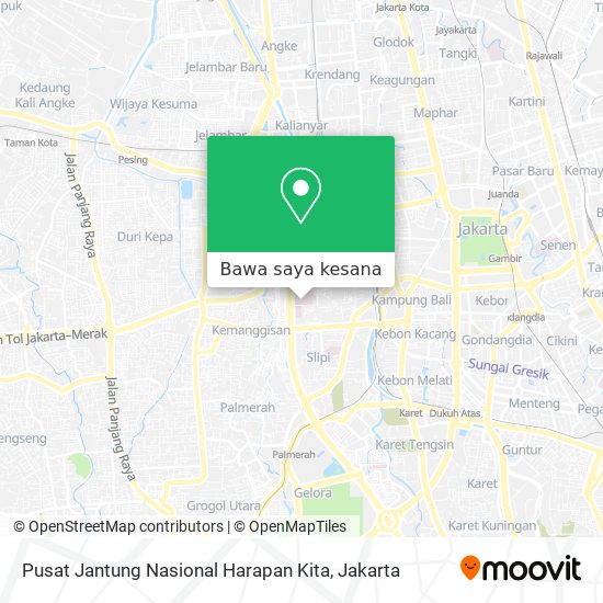 Peta Pusat Jantung Nasional Harapan Kita