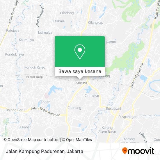 Peta Jalan Kampung Padurenan