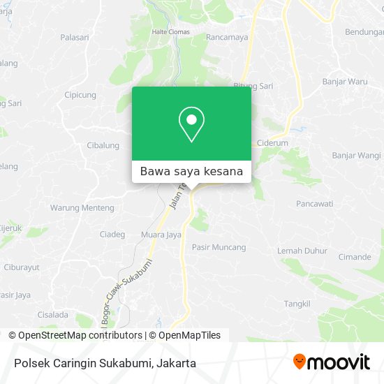 Peta Polsek Caringin Sukabumi