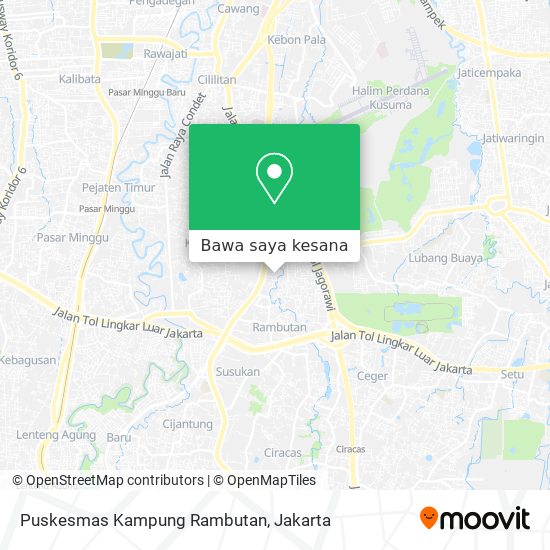 Peta Puskesmas Kampung Rambutan