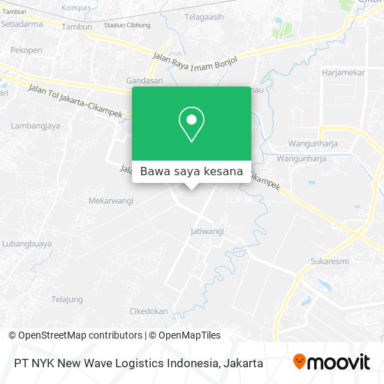 Peta PT NYK New Wave Logistics Indonesia