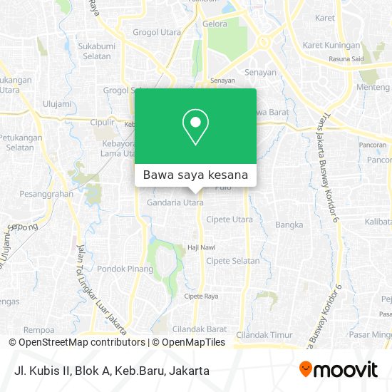 Peta Jl. Kubis II, Blok A, Keb.Baru