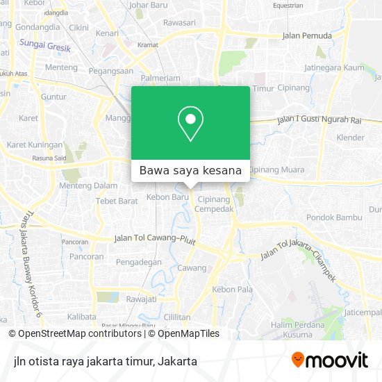 Peta jln otista raya jakarta timur