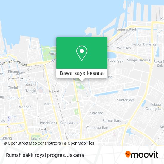 Peta Rumah sakit royal progres