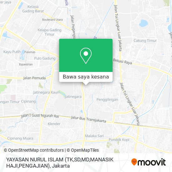 Peta YAYASAN NURUL ISLAM (TK,SD,MD,MANASIK HAJI,PENGAJIAN)