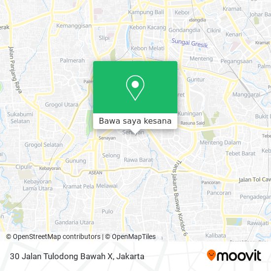 Peta 30 Jalan Tulodong Bawah X