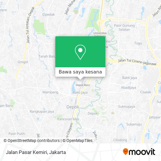 Peta Jalan Pasar Kemiri