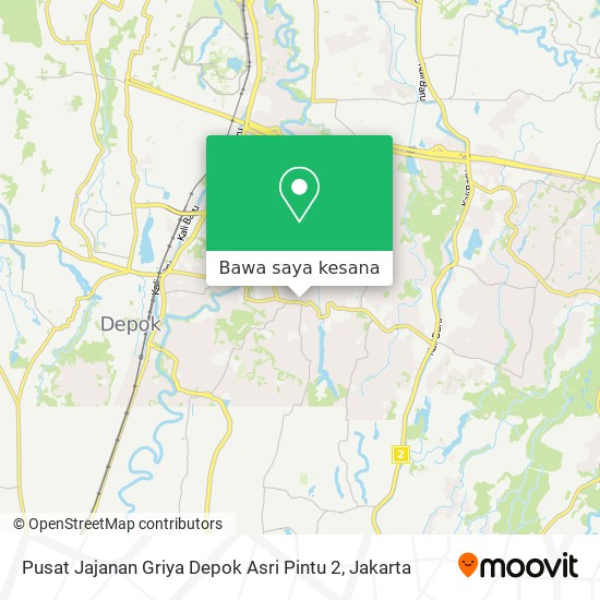 Peta Pusat Jajanan Griya Depok Asri Pintu 2