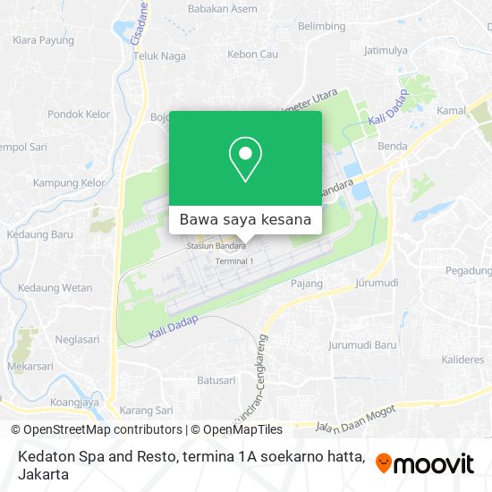 Peta Kedaton Spa and Resto, termina 1A soekarno hatta