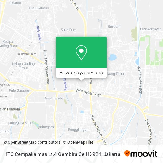 Peta ITC Cempaka mas Lt.4 Gembira Cell K-924