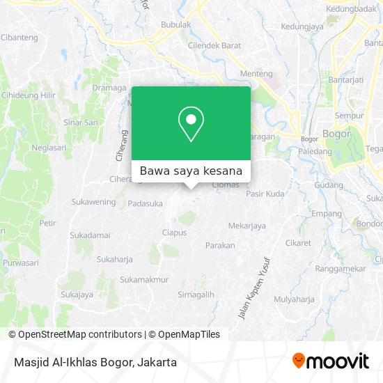 Peta Masjid Al-Ikhlas Bogor