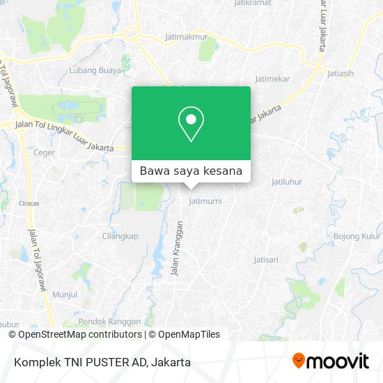 Peta Komplek TNI PUSTER AD
