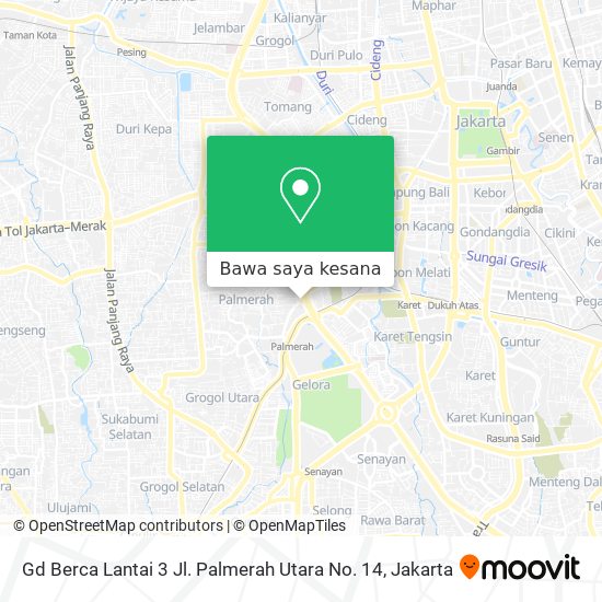 Peta Gd Berca Lantai 3 Jl. Palmerah Utara No. 14