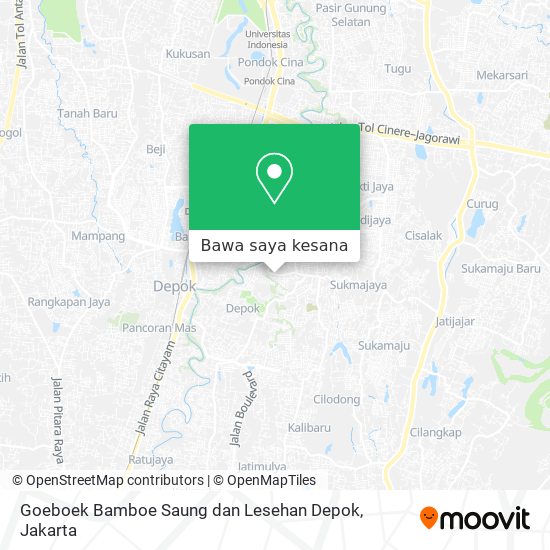 Peta Goeboek Bamboe Saung dan Lesehan Depok