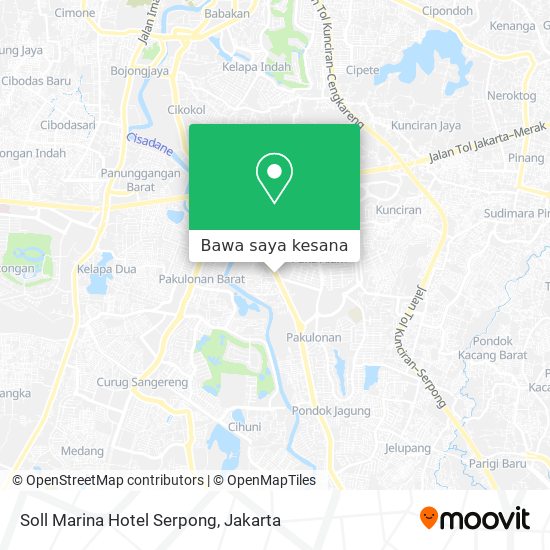 Peta Soll Marina Hotel Serpong