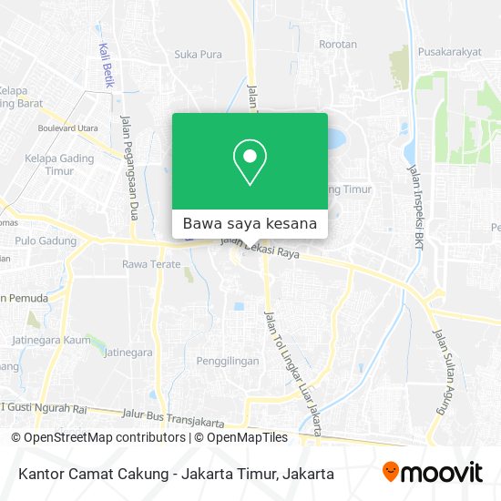 Peta Kantor Camat Cakung - Jakarta Timur