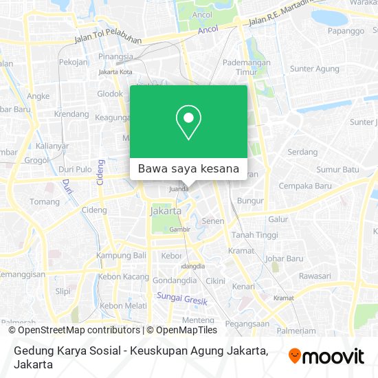 Peta Gedung Karya Sosial - Keuskupan Agung Jakarta