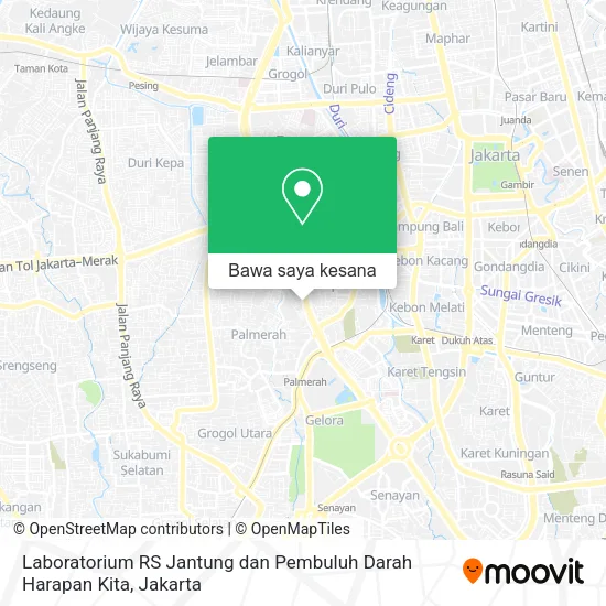 Peta Laboratorium RS Jantung dan Pembuluh Darah Harapan Kita