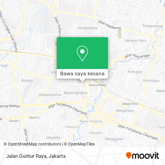 Peta Jalan Guntur Raya