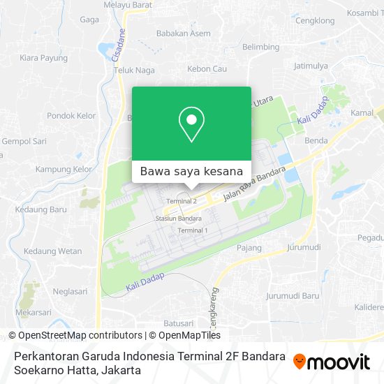 Peta Perkantoran Garuda Indonesia Terminal 2F Bandara Soekarno Hatta