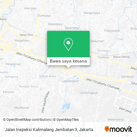 Peta Jalan Inspeksi Kalimalang Jembatan 3