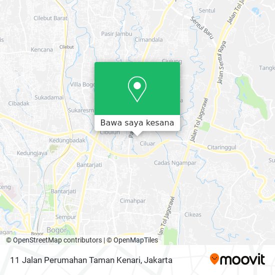 Peta 11 Jalan Perumahan Taman Kenari