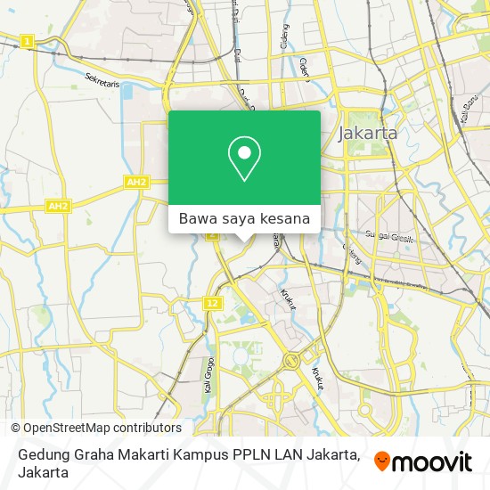 Peta Gedung Graha Makarti Kampus PPLN LAN Jakarta