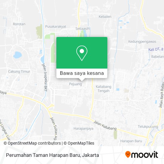 Peta Perumahan Taman Harapan Baru