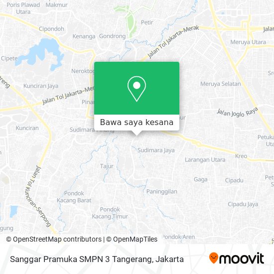 Peta Sanggar Pramuka SMPN 3 Tangerang