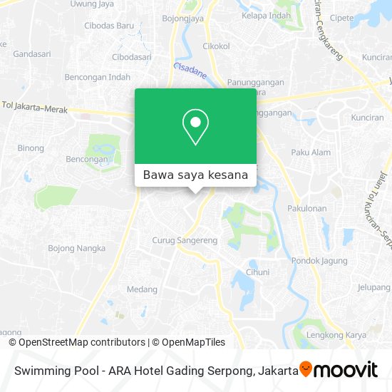 Peta Swimming Pool - ARA Hotel Gading Serpong