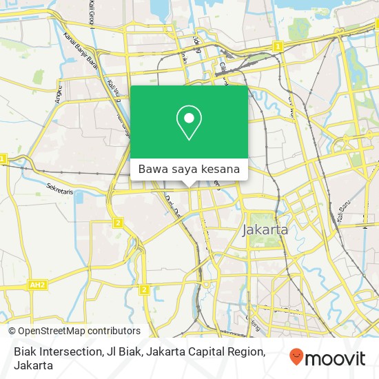 Peta Biak Intersection, Jl Biak, Jakarta Capital Region