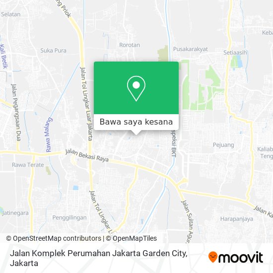 Peta Jalan Komplek Perumahan Jakarta Garden City